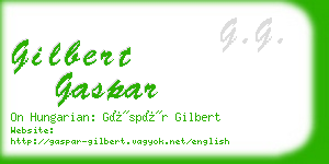 gilbert gaspar business card